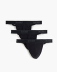Essential Cotton Y-Back Thong 3-Pack