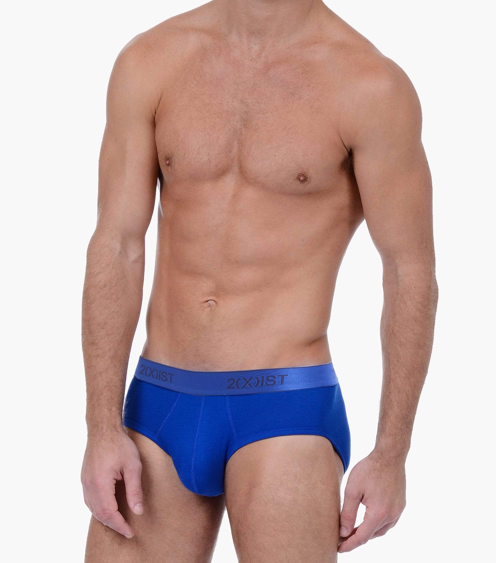 Men Underwear To Hide Bulgemen's Cotton Boxer Briefs With Bulge Pouch -  Solid Color Swimming Trunks