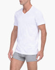 Essential Cotton V-Neck T-Shirt 3-Pack