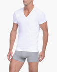 Essential Cotton Slim-Fit V-Neck 3-Pack