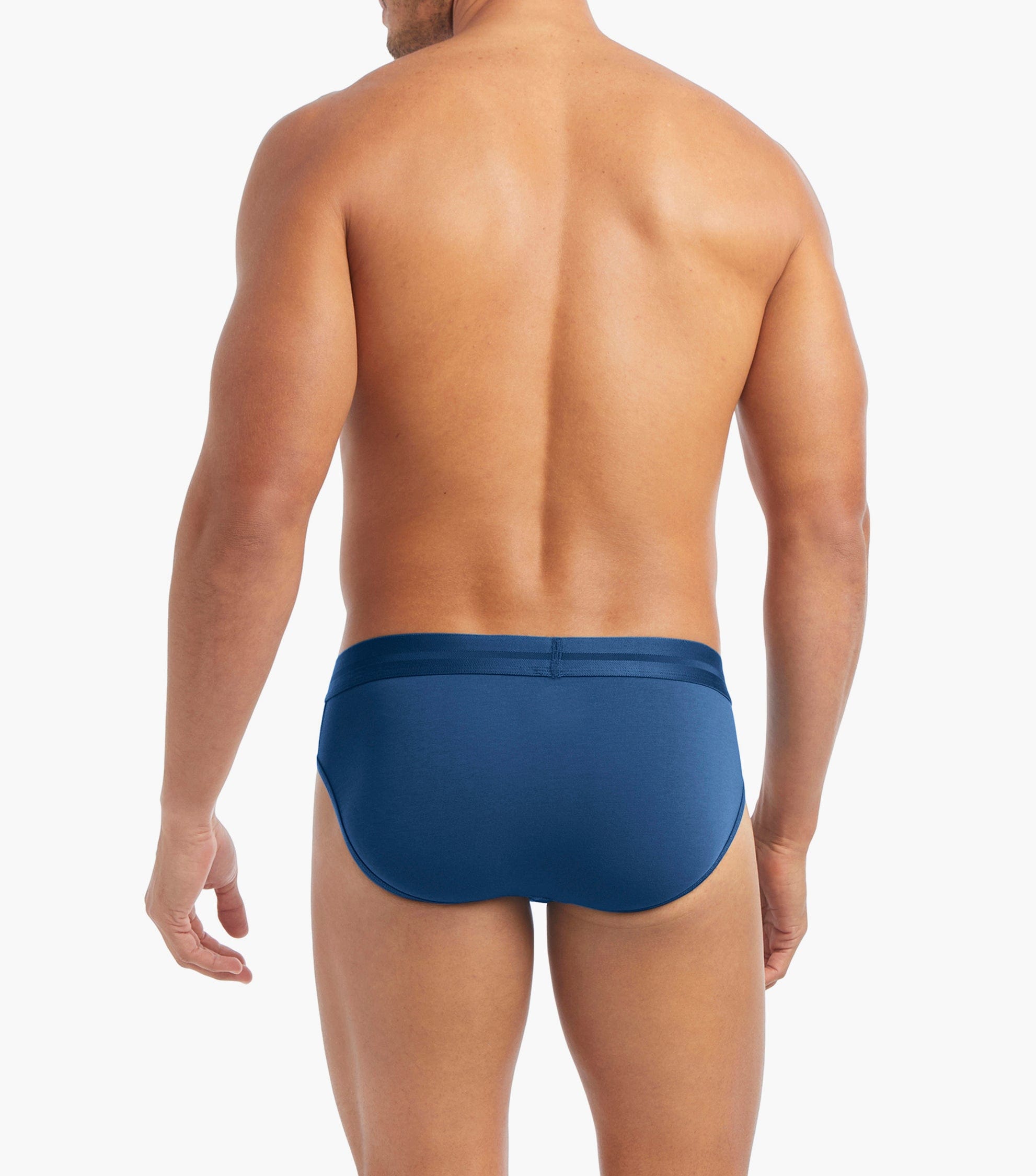 $30 2Xist Underwear Men's Blue Dream Solid Modern Fit Low Rise Briefs Size  XL