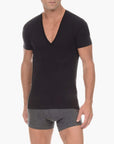 Pima Cotton Slim-Fit Deep V-Neck