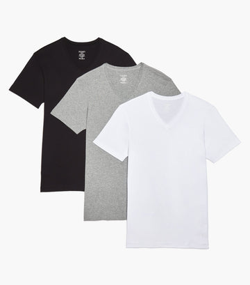 Essential Cotton V-Neck T-Shirt 3-Pack