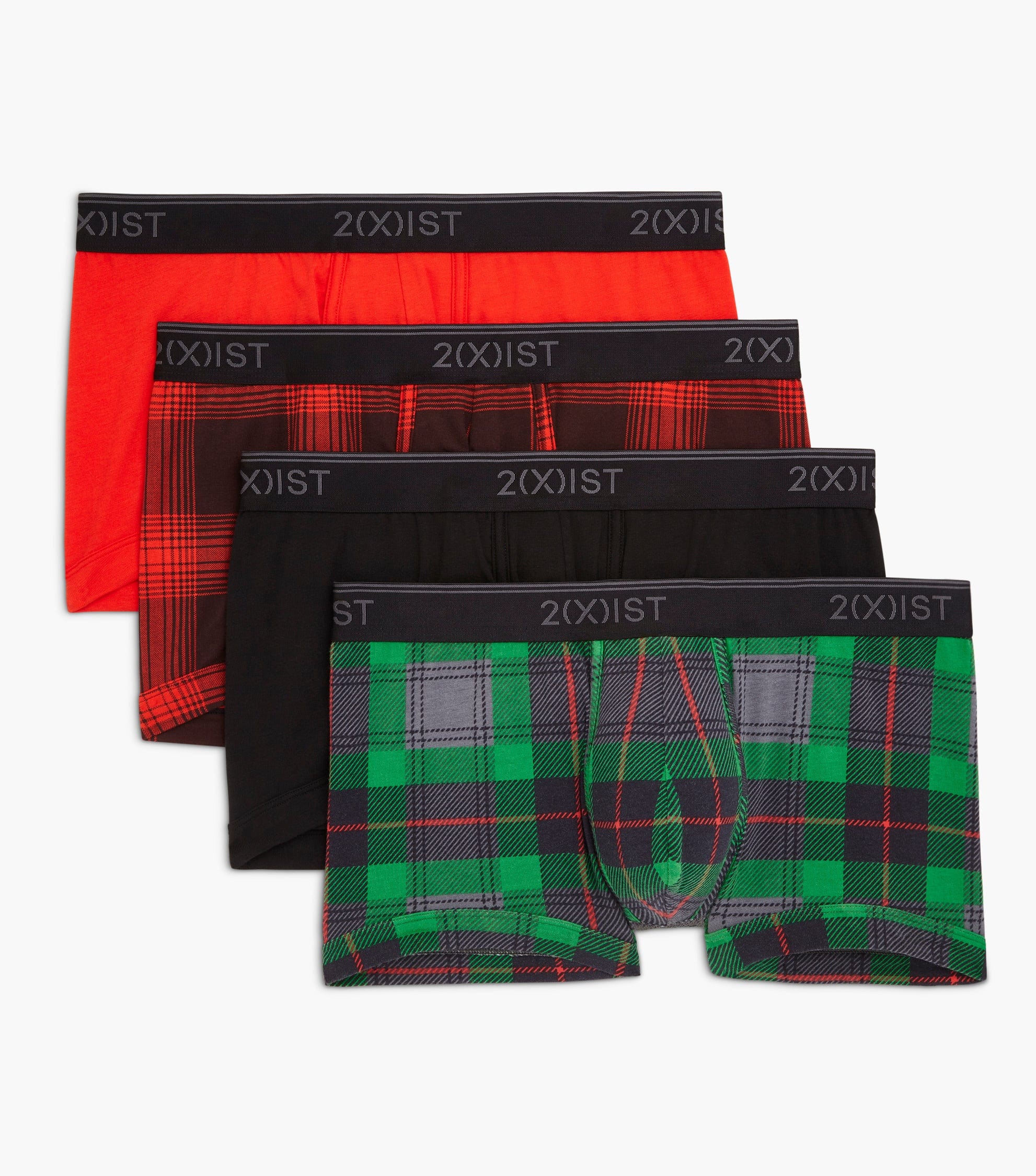 2(X)IST Stretch Bonus Pack 4-Pack Low-Rise Brief Cordovan/Stripe/Fuchsia  Purple SM at  Men's Clothing store