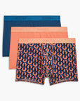 Cotton Stretch No-Show Trunk 3-Pack