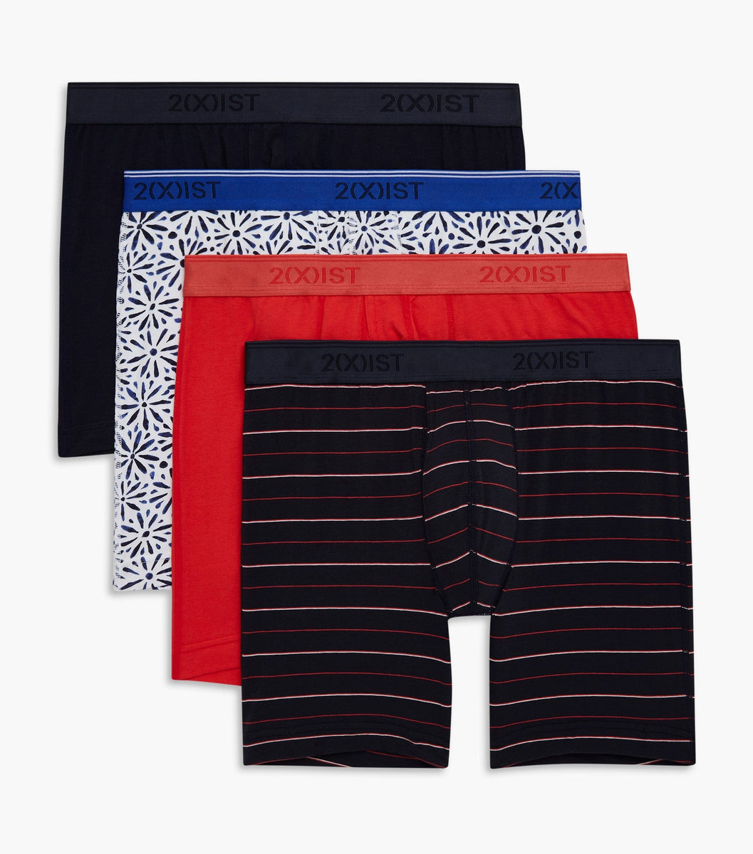 Men's Cotton Stretch Boxer Brief Boxer Briefs 2(X)IST