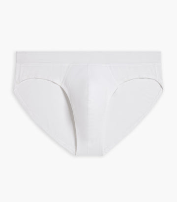 2xist men's classic fly white briefs L NEW