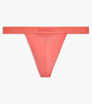 Multitrust Men's Underwear Simple Breathable Low Cut Thong Underwear 