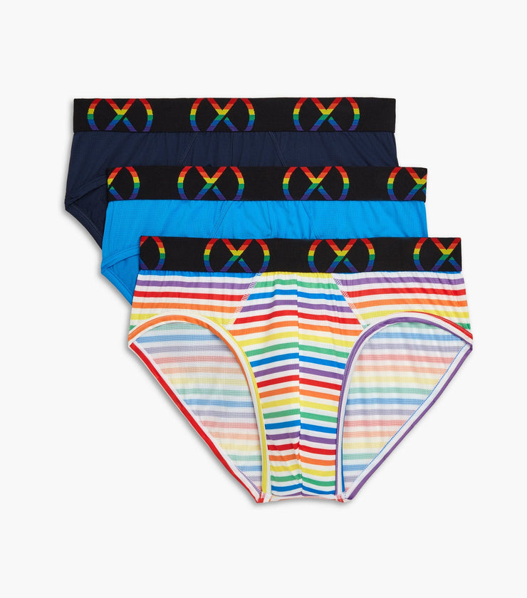 (X) Sport Mesh Pride | No-Show Brief 3-pack