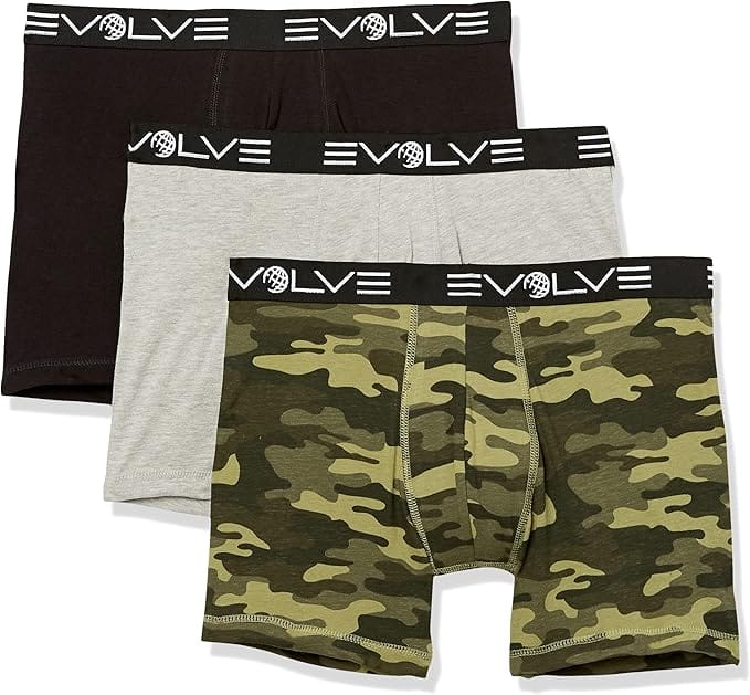 Evolve Cotton 6" Boxer Brief 3-Pack