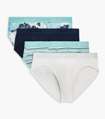 Vintage MEDIUM 2(X)ist Men White Cotton No-show Brief underwear Sz