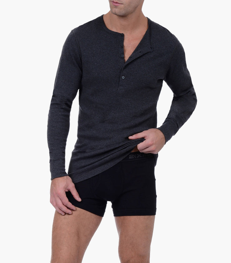 Essential Cotton Long Sleeve Henley