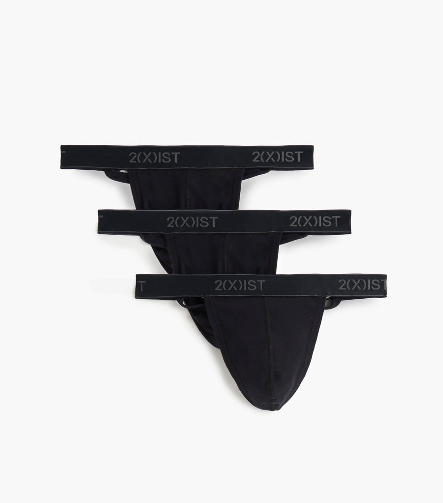 2(x)ist Men's Essential Cotton 3 Pack Y-Back Thong, Black/Charcoal  Heather/Poppy Red, SM : : Clothing, Shoes & Accessories