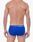 SQUARE LOOP CONTOUR POUCH BRIEFS * IN GLOSSY ULTRA-THIN PU-COATED NYLON  TAFFETA (XS to 2XL)