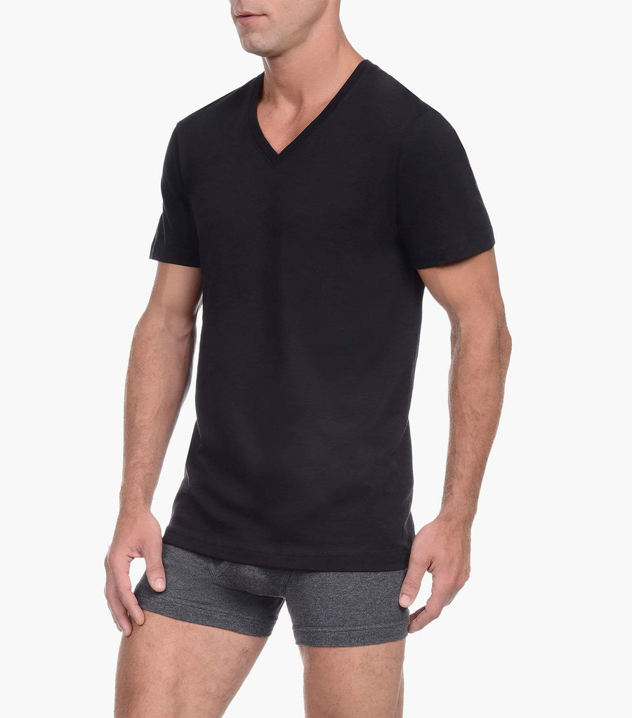 Calvin Klein Men's 3-Pack Cotton Classic Short Sleeve V-Neck T