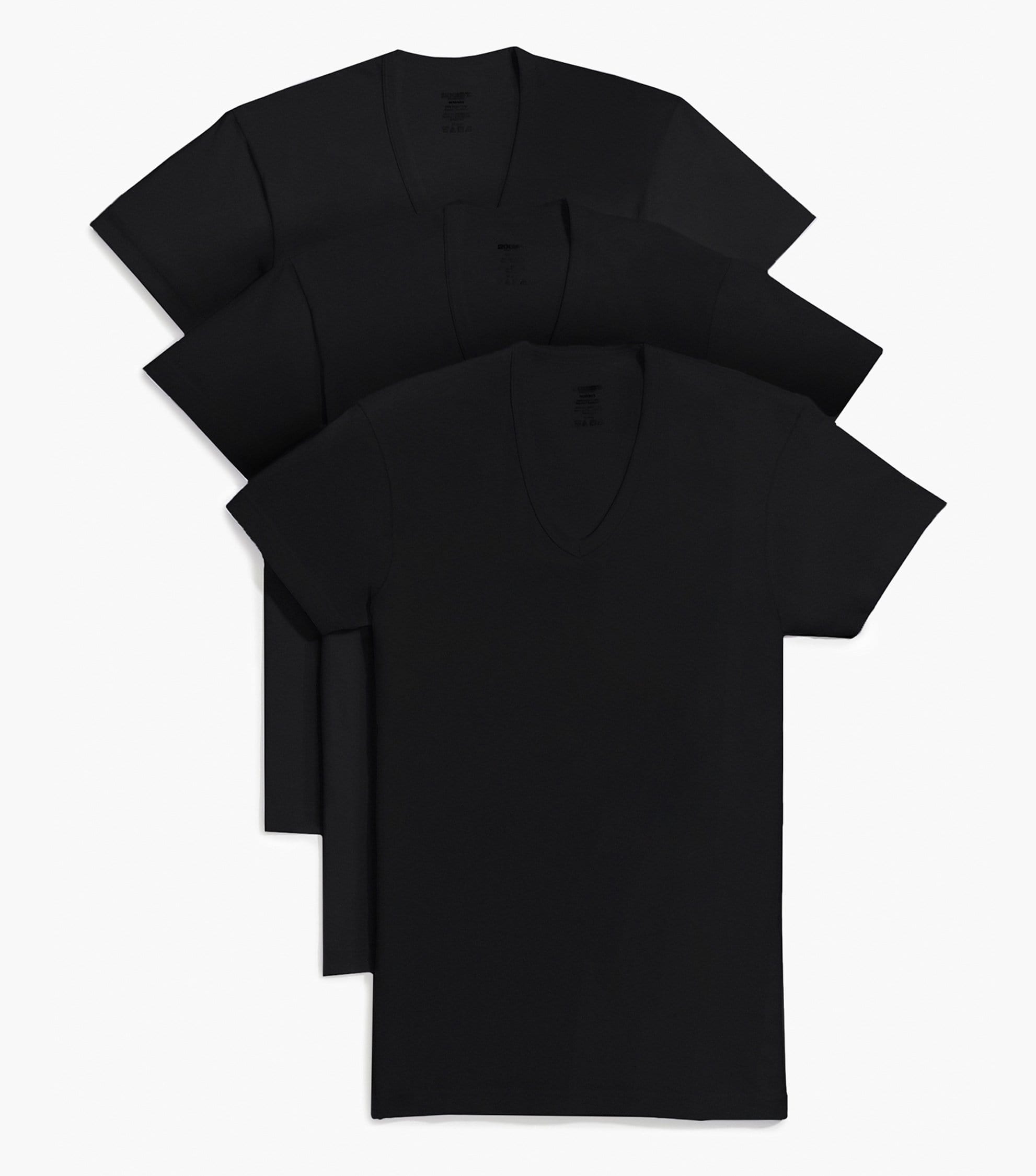 Essential Cotton Slim-Fit V-Neck 3-Pack