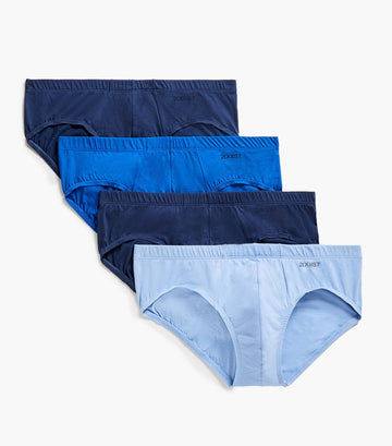 Mendove Men's 2-Pack Nylon Contour Pouch Bikini Brief Size Small Black/Blue  at  Men's Clothing store