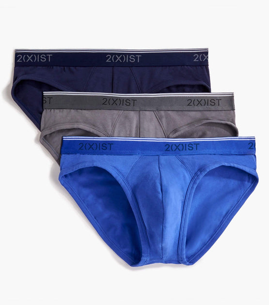 Men's Stretch Cotton NoShow Brief 3Pack Mens Briefs 2(X)IST