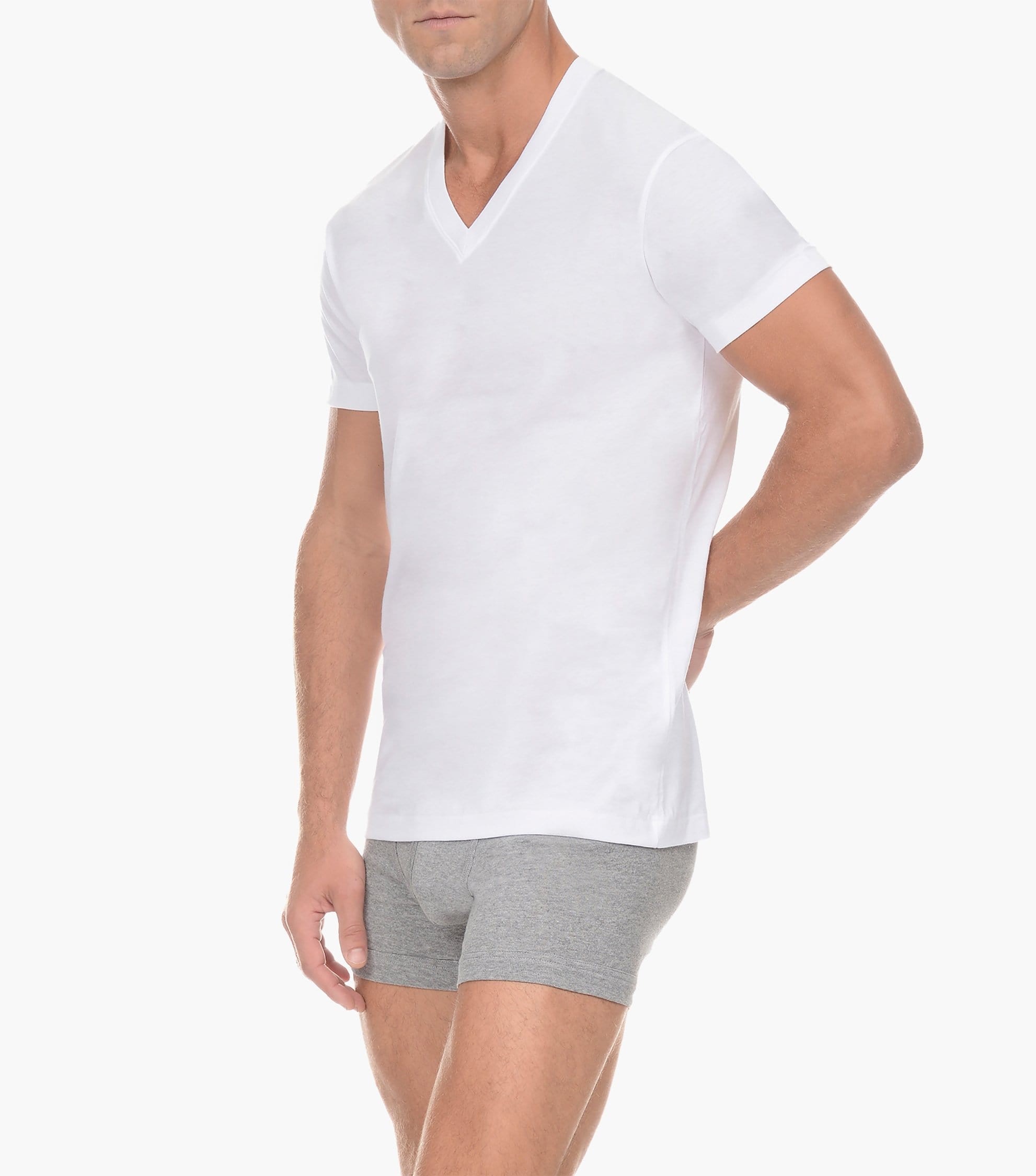 Pima Cotton V-Neck T-Shirt | 3-Pack