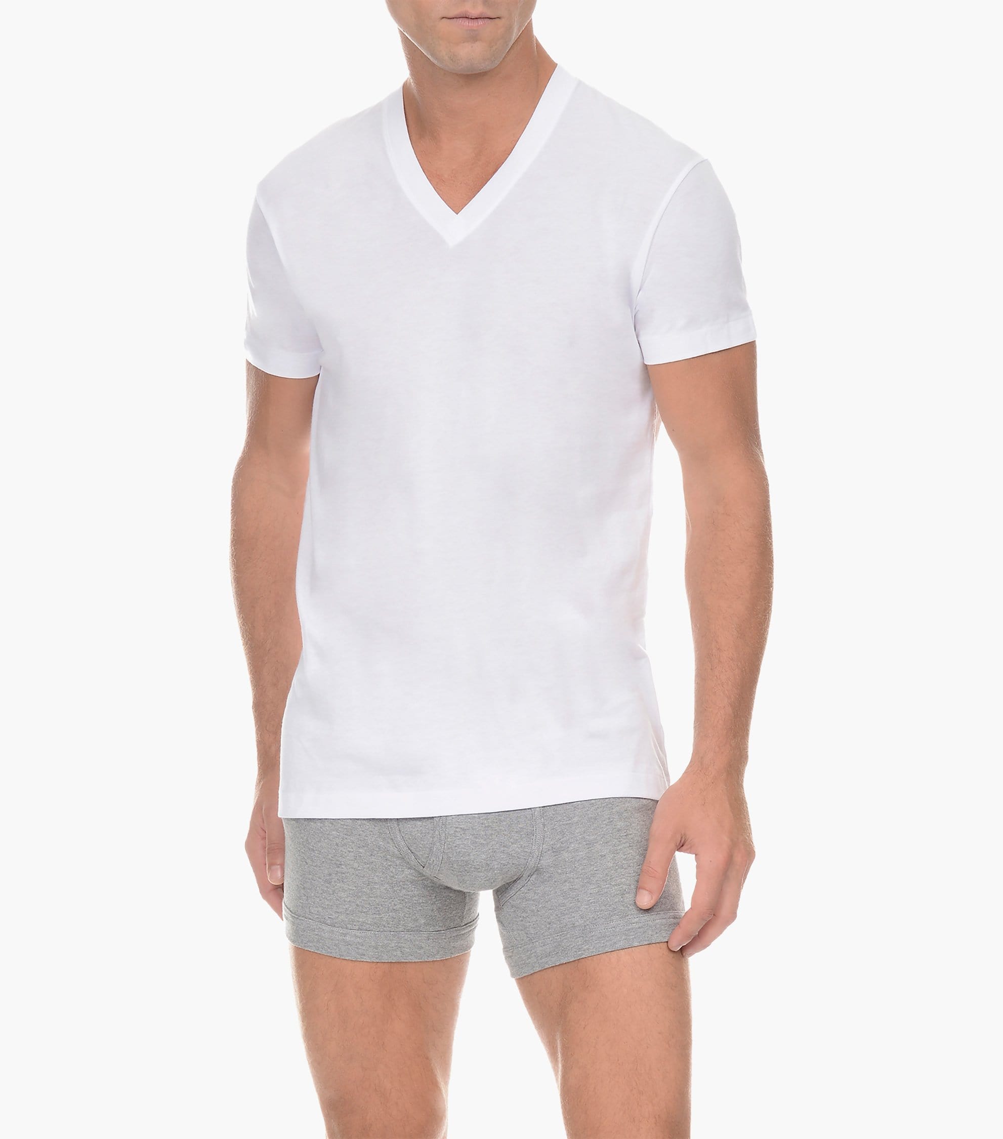 BANDEL V-NECK T-SHIRT⭐UNDER WEAR /size M B10803_WHITE_MensV-NeckT-