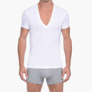 Essential Cotton Slim Fit Deep V-Neck T-Shirt 3-Pack