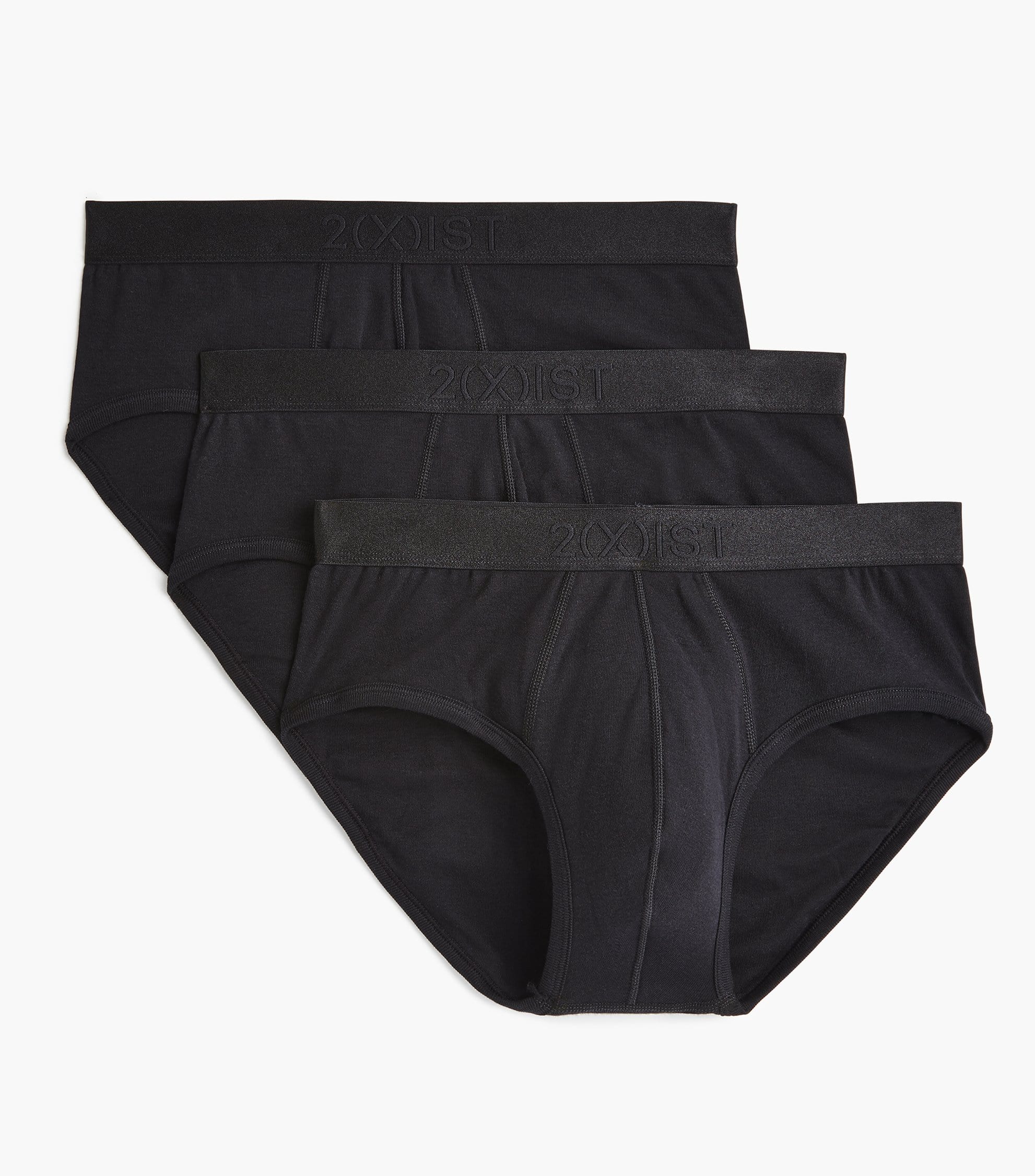 2(x)ist Slip Uomo In Puro Cotone Pima - Contour Pouch - Vita Alta, Vestibilità Confortevole (Lunghezza Laterale 10,2 Cm, Taglia M)
