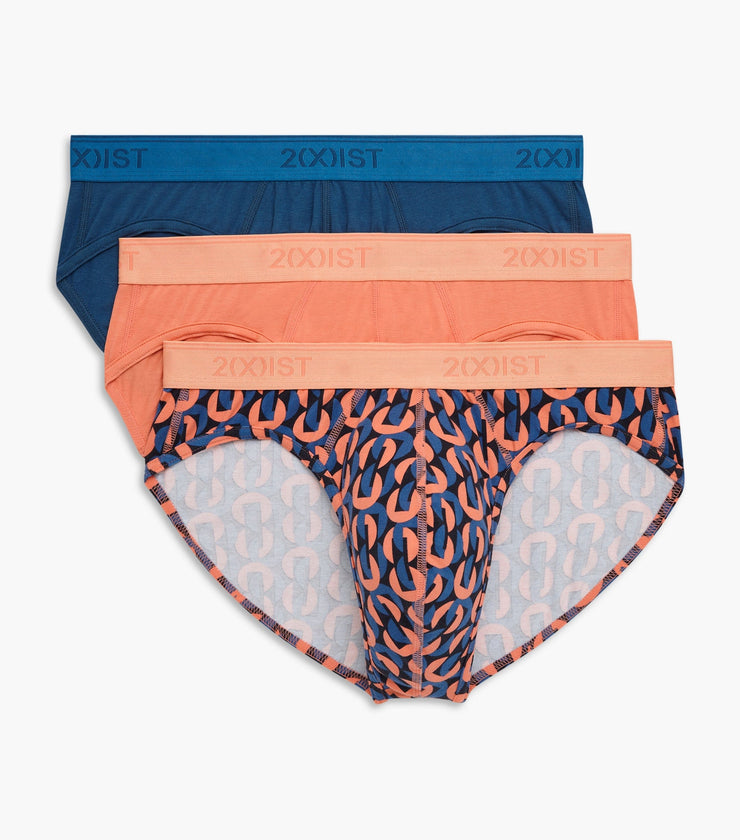 Cotton Stretch No-Show Brief 3-Pack