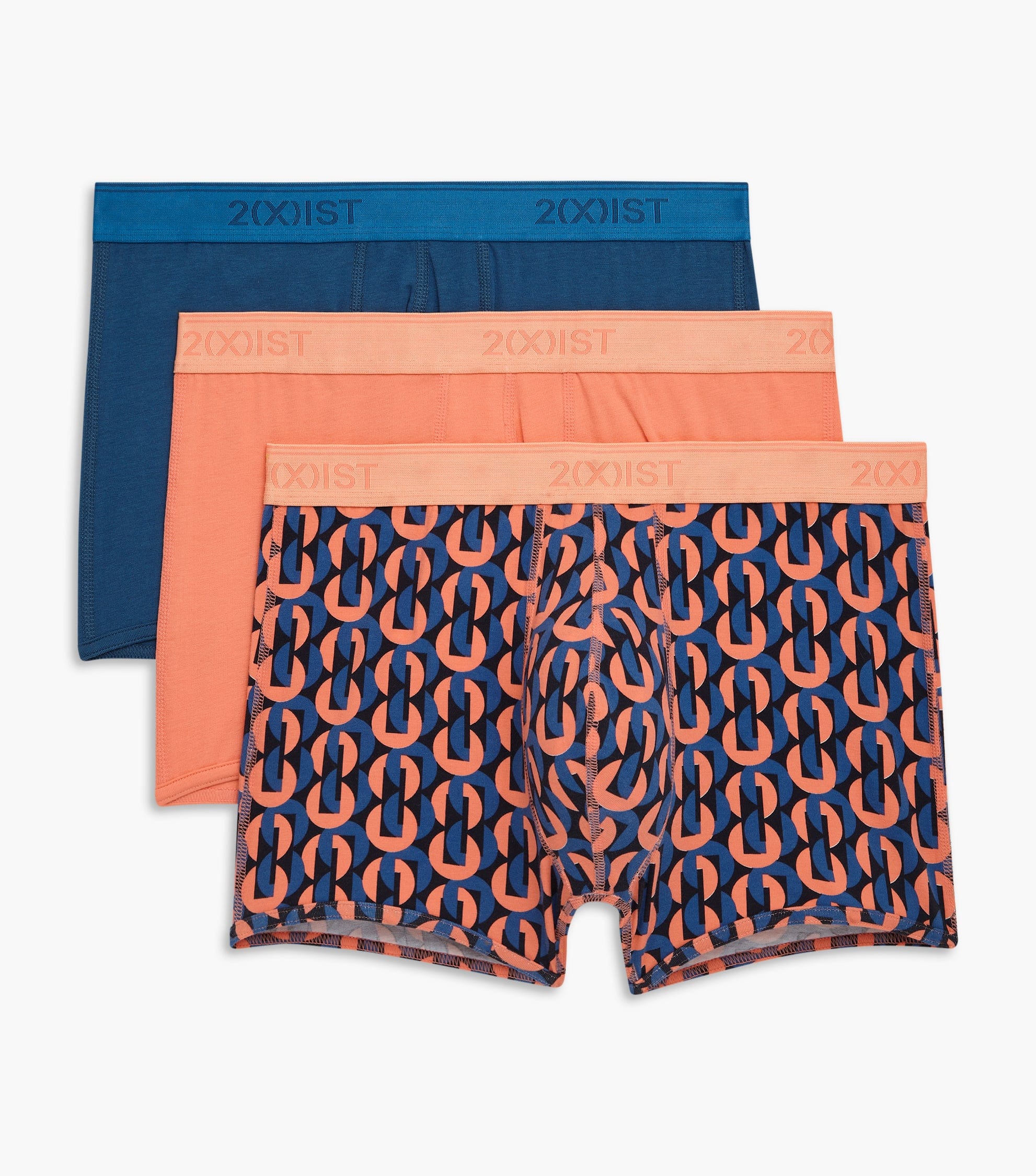 Cotton Stretch No-Show Trunk 3-Pack