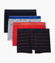 Cotton Stretch No Show Trunk 3+1 Bonus Pack