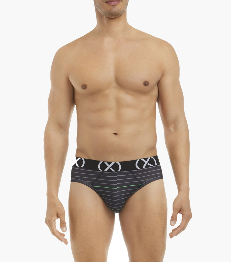 2xist Micro Speed Dri No-Show Brief 3-Pack Beetroot/Gibraltar/Ca